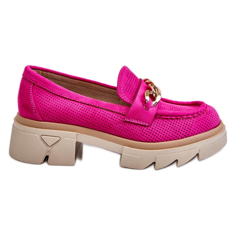 Mocasini Brogues De Dama Cu Lant Fuchsia Luella roz Mocasini Brogues De Dama Cu Lant Fuchsia Luella roz