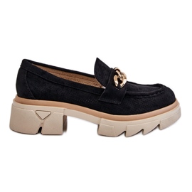 PM1 Mocasini Brogues De Dama Cu Lant Negru Luella PM1 Mocasini Brogues De Dama Cu Lant Negru Luella