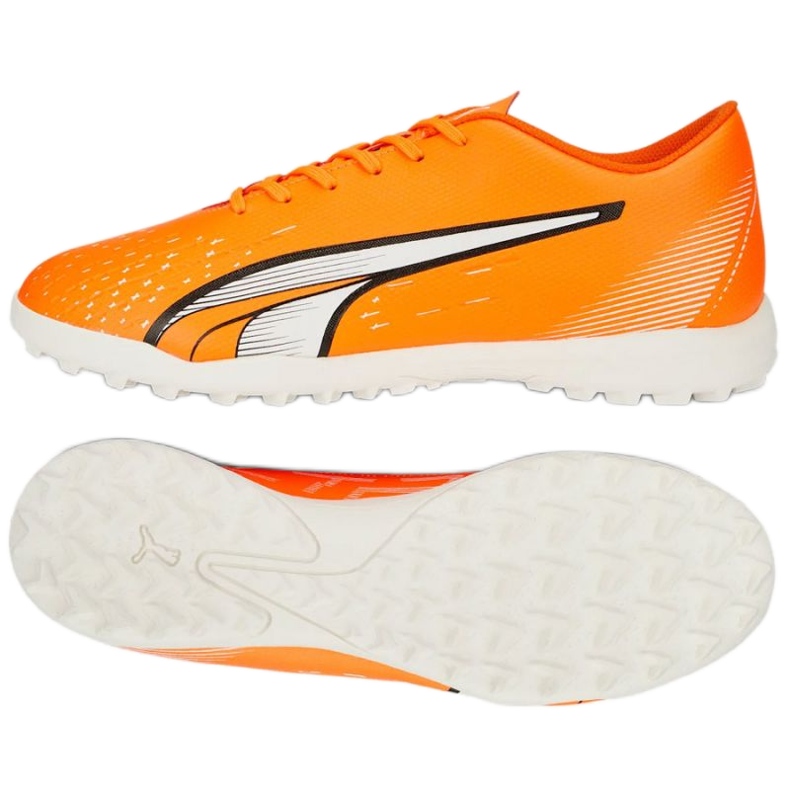 Pantofi de fotbal Puma Ultra Play Tt 107226 01 portocale portocale si rosii