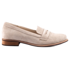 BM Mocasini de dama Shelovet bej elegant BM Mocasini de dama Shelovet bej elegant