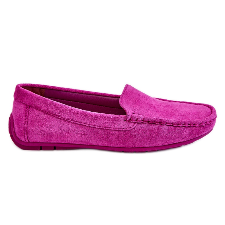 PE1 Mocasini din piele intoarsa de dama violet Morreno roz