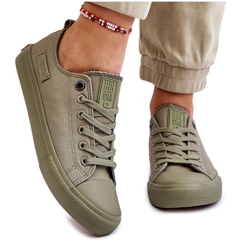 Pantofi de damă Classic Low Big Star LL274028 Verde