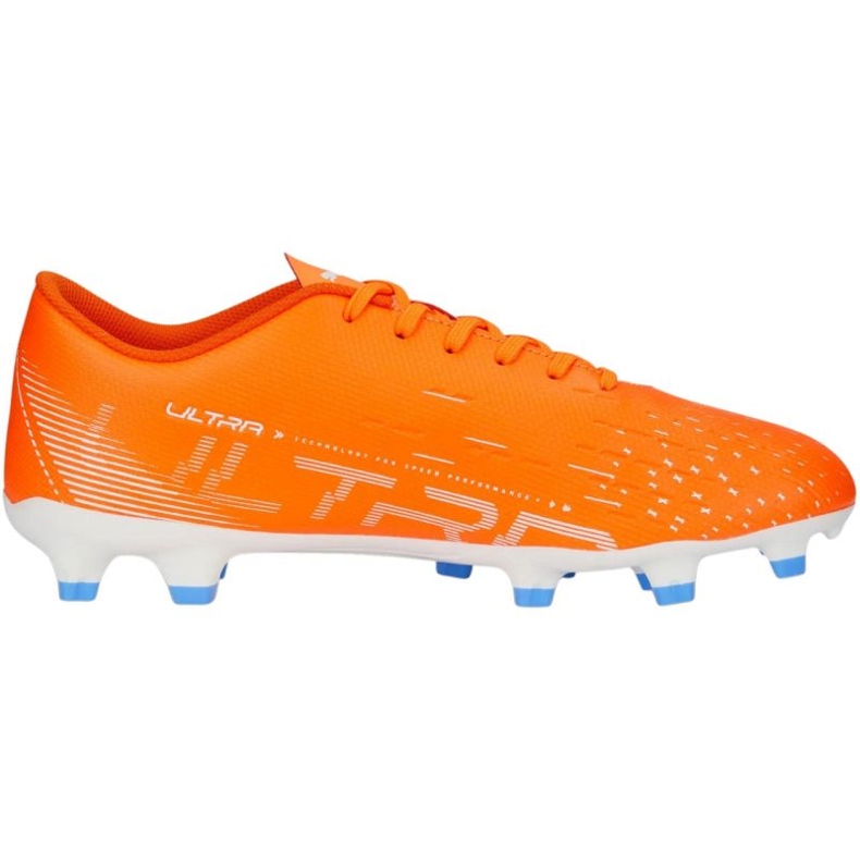 Pantofi de fotbal Puma Ultra Play FG/AG 107224 01 portocale portocale si rosii