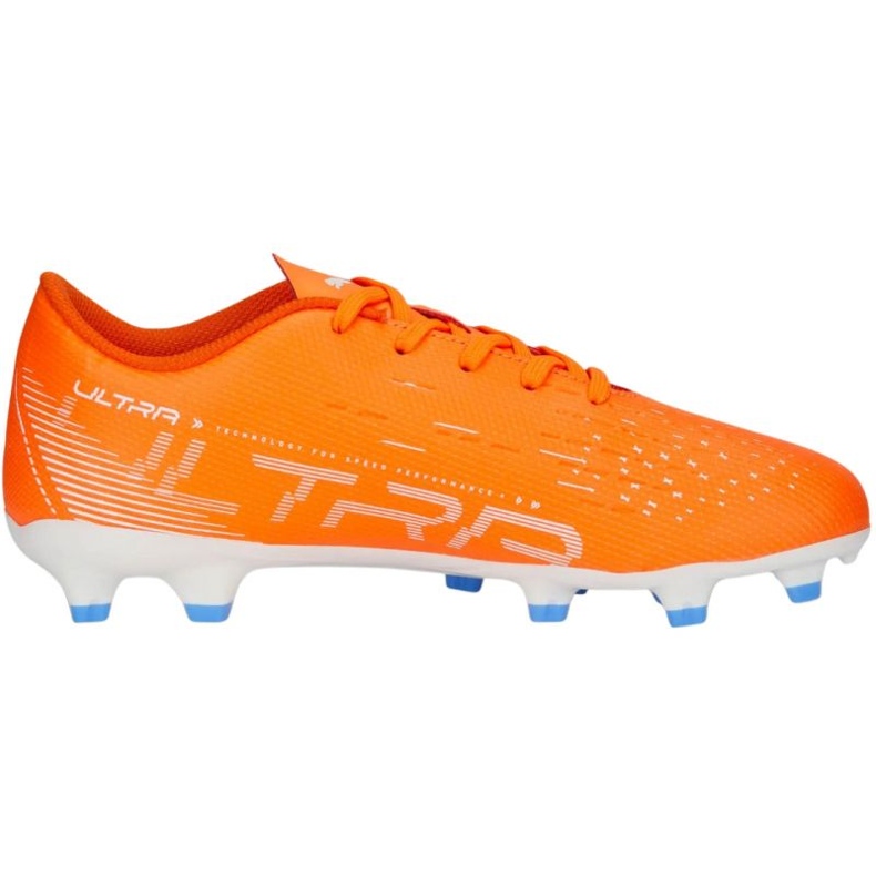 Pantofi de fotbal Puma Ultra Play FG/AG 107233 01 portocale portocale si rosii