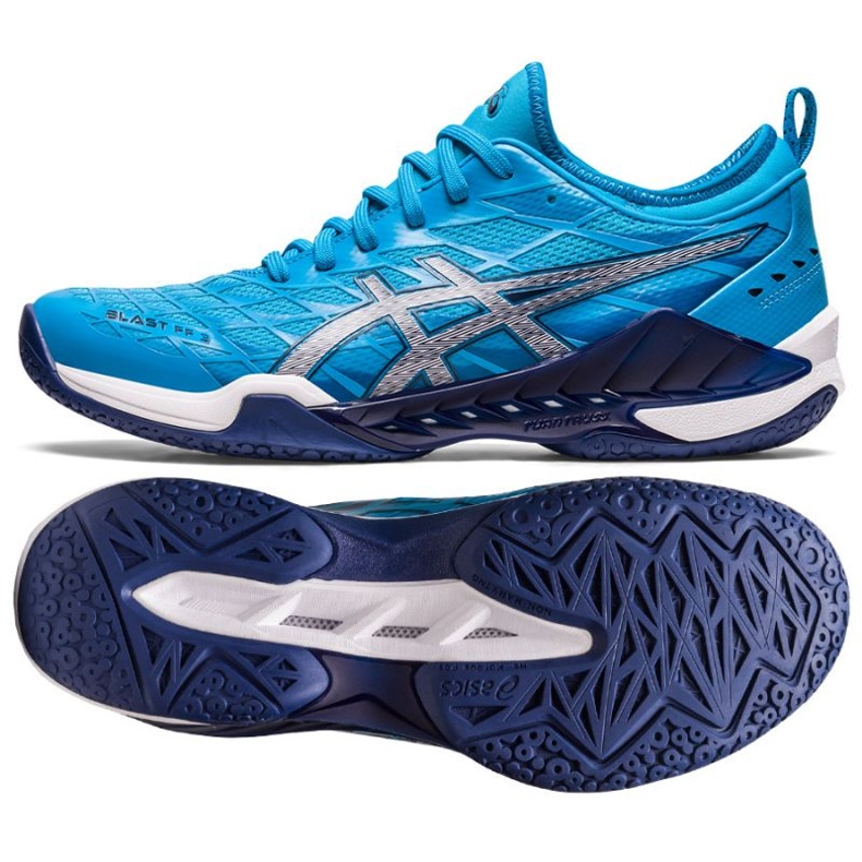 Pantofi de handbal Asics Blast Ff 3 M 1071A076 400 albastru albastru