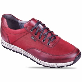 Kampol Pantofi casual barbati din piele 31/34 maro roșu Kampol Pantofi casual barbati din piele 31/34 maro roșu