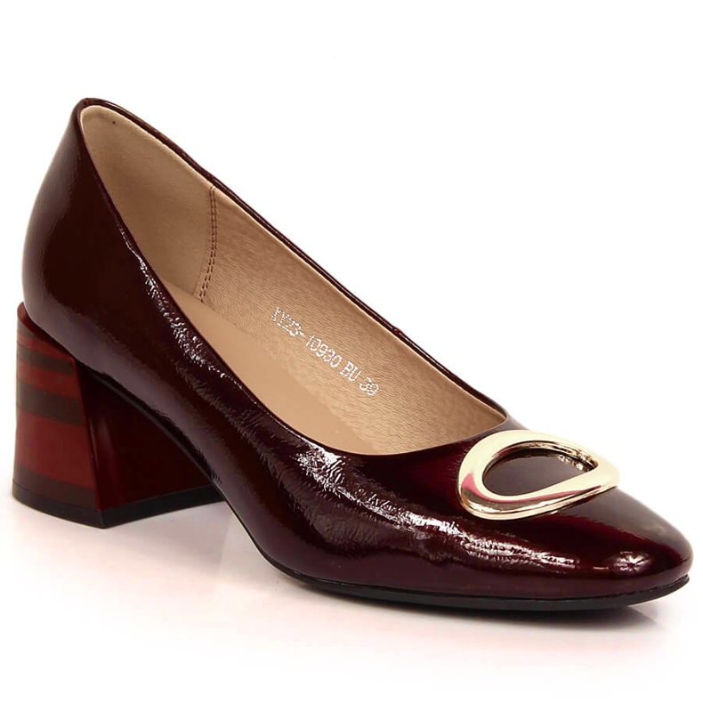 Pompe cu toc Vinceza 10930 din piele lacuita roșu Pompe cu toc Vinceza 10930 din piele lacuita roșu