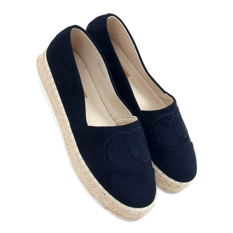 BM Espadrile Wela Black Chanel negru