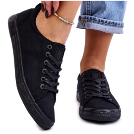 Pantofi de damă Smooth Low Big Star LL274057 Negri negru