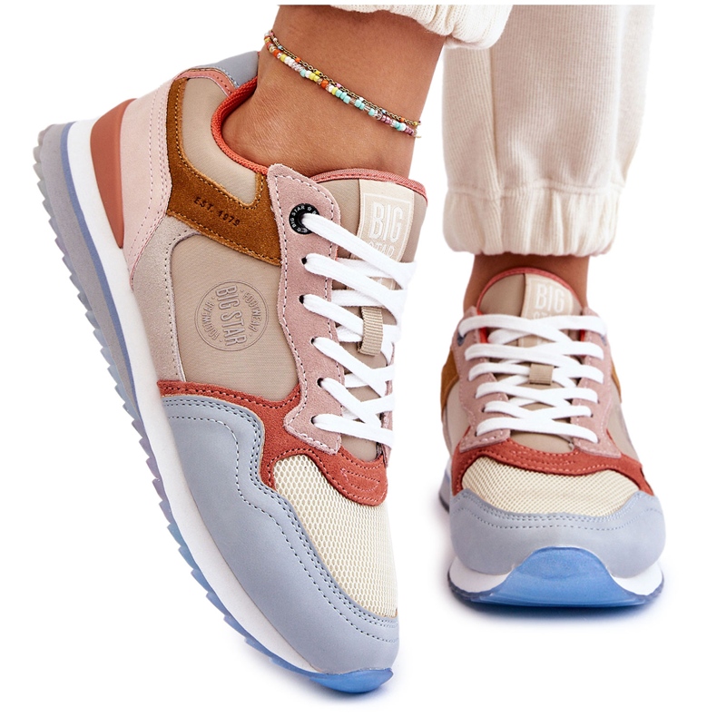 Pantofi sport de damă cu sistem de spumă cu memorie Big Star LL274348 Multicolor