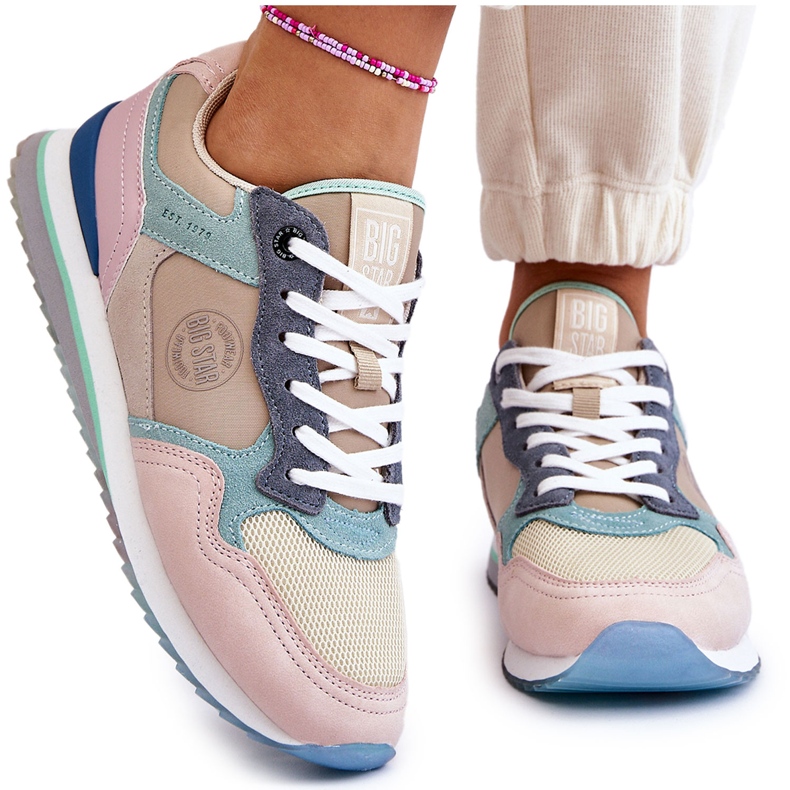 Pantofi sport de damă cu sistem de spumă cu memorie Big Star LL274347 Multicolor