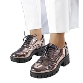 Pantofi negri metalizat de la Myra negru