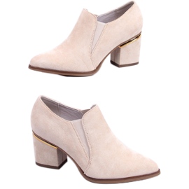 PA1 Pantofi cu toc inalt Brenda Beige bej