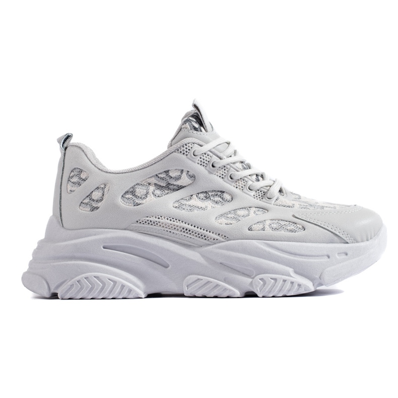 Adidași de damă Shelovet pe talpă groasă, gri