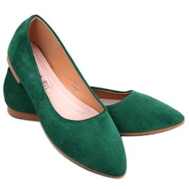 BM Balerini cu branț din piele Keys Green verde BM Balerini cu branț din piele Keys Green verde
