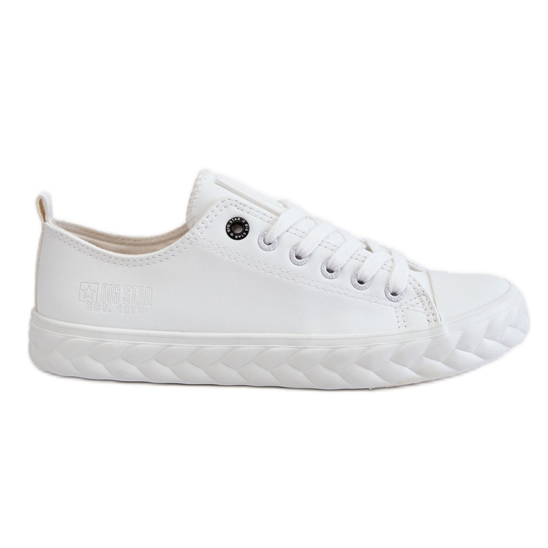 Pantofi de damă din piele Big Star LL274403 alb