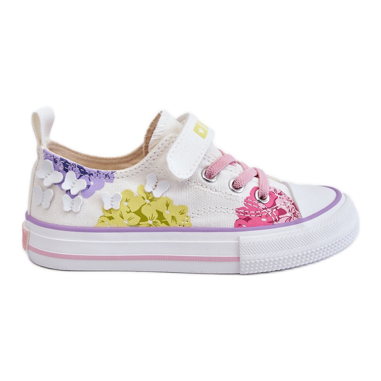 Pantofi cu velcro joasă pentru copii Big Star LL374061 Alb multicolor Pantofi cu velcro joasă pentru copii Big Star LL374061 Alb multicolor