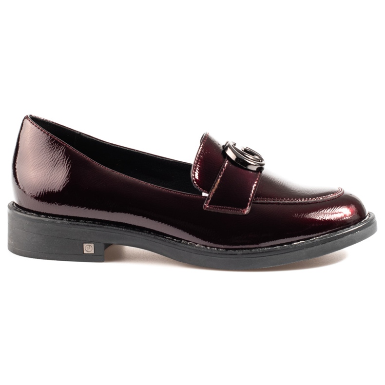 W. Potocki Lordi maro de dama din Potocki cu tocuri plate roșu W. Potocki Lordi maro de dama din Potocki cu tocuri plate roșu