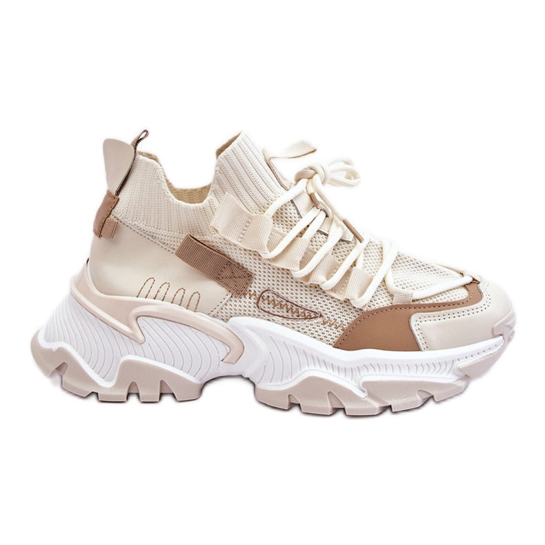 Pantofi de damă cu șosete, bej Keaton Pantofi de damă cu șosete, bej Keaton