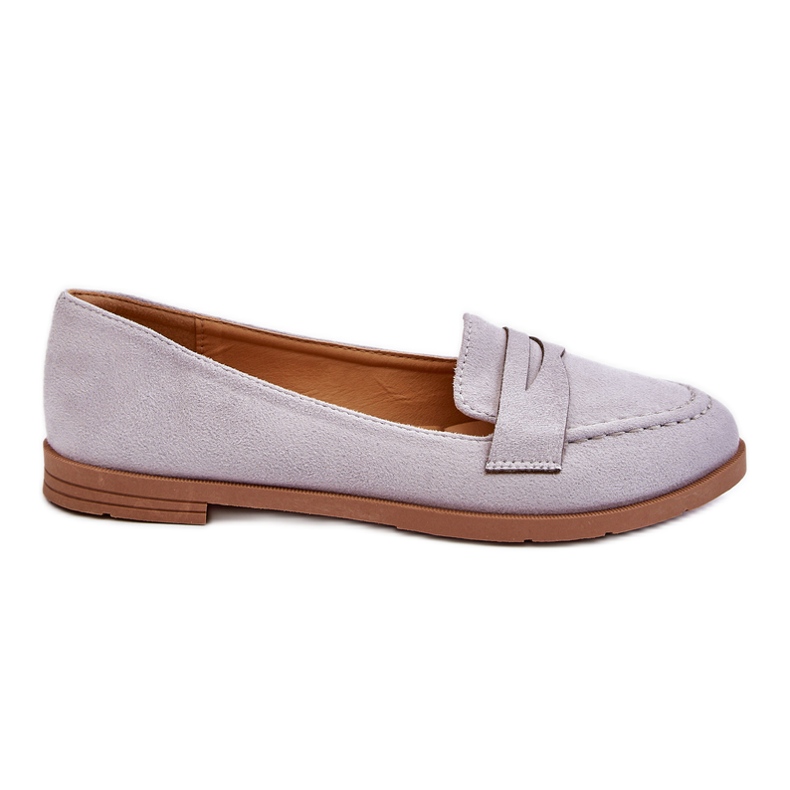 PS1 Mocasini confortabili de dama din piele intoarsa Gri Lucca PS1 Mocasini confortabili de dama din piele intoarsa Gri Lucca