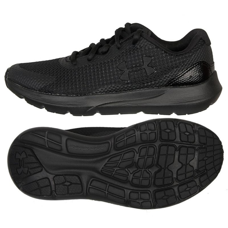 Pantofi de alergat Under Armour Bgs Surge 3 Jr. 3024989 002 negru Pantofi de alergat Under Armour Bgs Surge 3 Jr. 3024989 002 negru