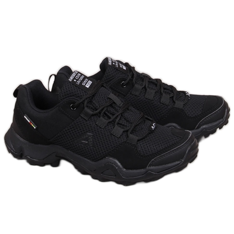 Pantofi sport de trekking pentru bărbați Black American Club negru