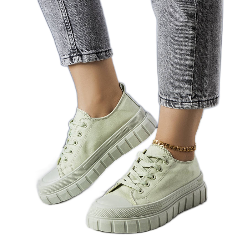 BM Tenisi verzi cu platformă de la Laverne verde