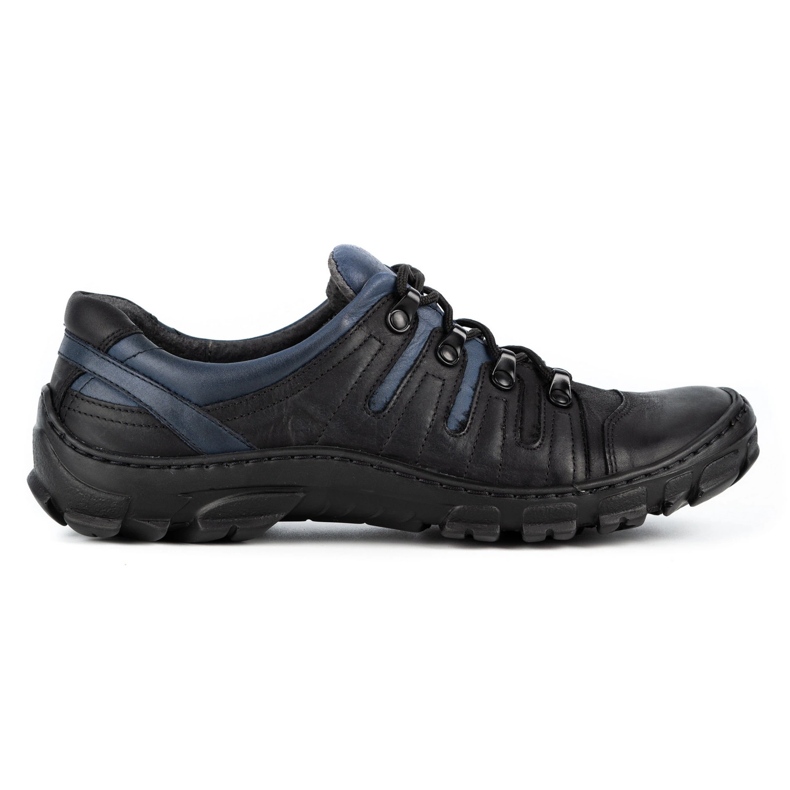 WASAK Pantofi de trekking din piele pentru bărbați 0166W negru