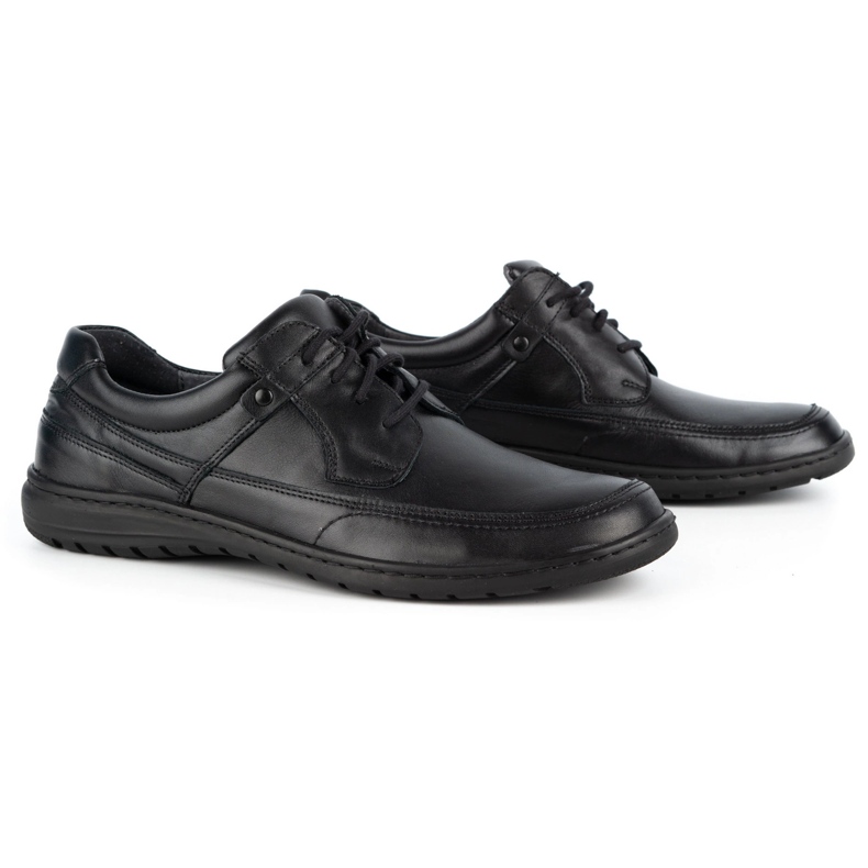 WASAK Pantofi casual barbati din piele 0186W negru