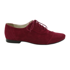 Oxford din piele Angello visiniu multicolor Oxford din piele Angello visiniu multicolor