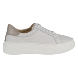 WASAK Pantofi dama adidași din piele 0680W alb