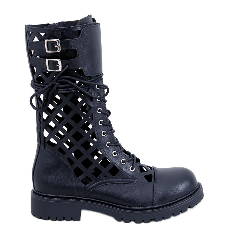 BM Cizme ajurate Brady Black negru BM Cizme ajurate Brady Black negru