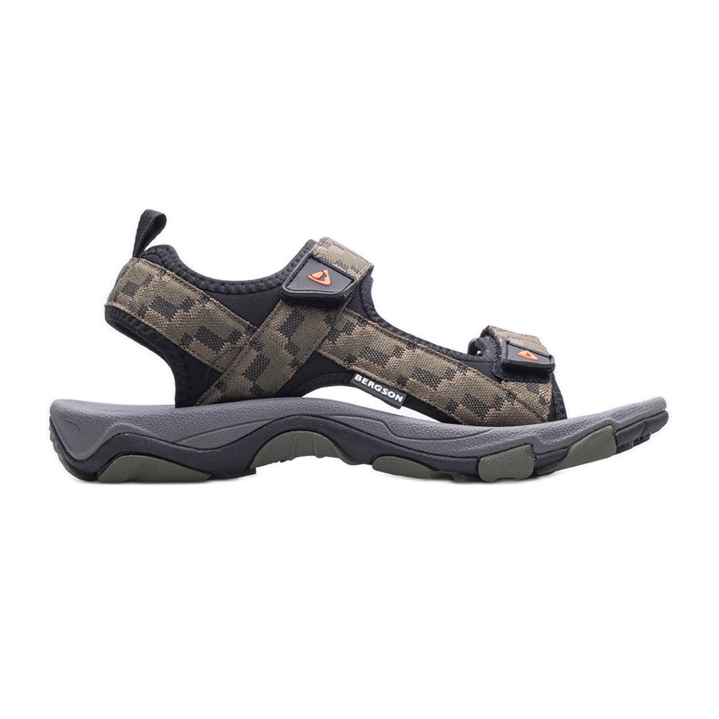Sandale trekking bărbați BERGSON Benue Hiking BRG00127 olive verde