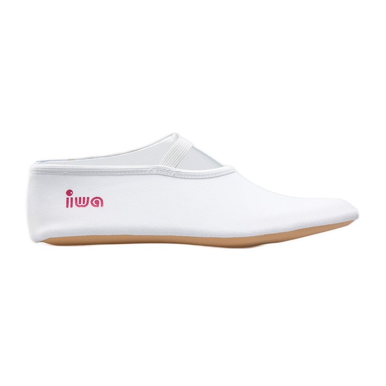 Pantofi de balet de gimnastică albi IWA 250