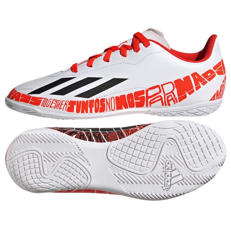 Adidas X Speedportal.4 Messi In Jr GW8400 pantofi de fotbal alb alb