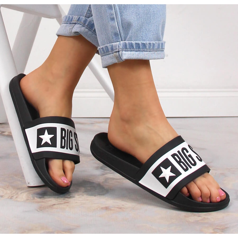 Papuci sport negri Big Star LL274739 alb Papuci sport negri Big Star LL274739 alb