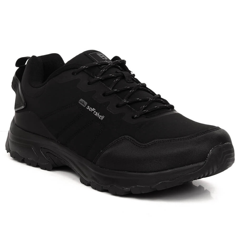 Pantofi sport de trekking softshell negri McBraun 5340 pentru bărbați negru Pantofi sport de trekking softshell negri McBraun 5340 pentru bărbați negru