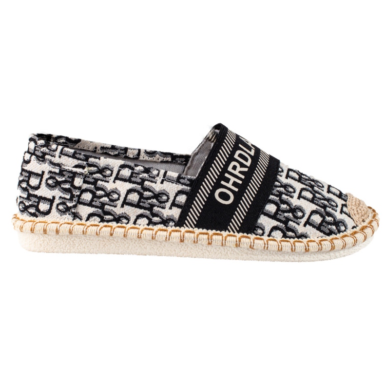 Espadrile negre Shelovet de dama cu model negru