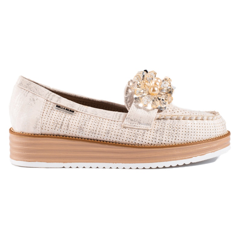 Pantofi dama Shelovet bej cu cristale