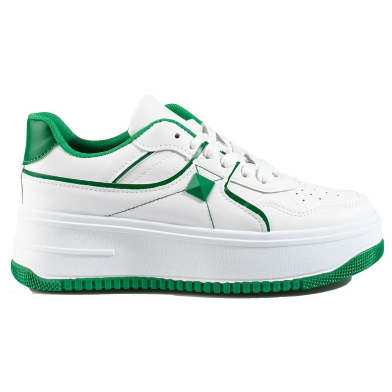 Pantofi sport dama Shelovet alb si verde