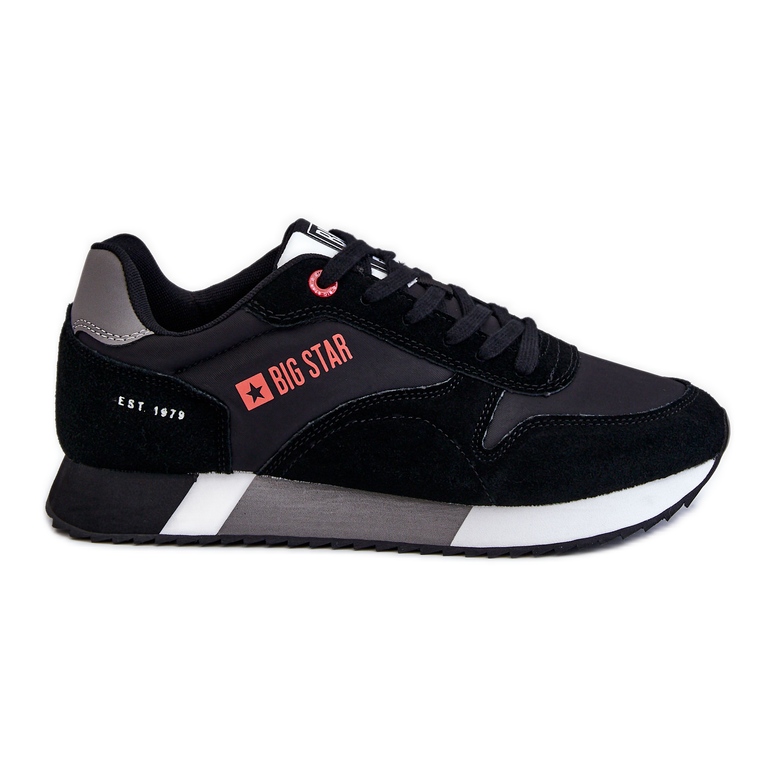 Pantofi sport pentru bărbați cu sistem de spumă cu memorie Big Star LL174158 Negri negru Pantofi sport pentru bărbați cu sistem de spumă cu memorie Big Star LL174158 Negri negru