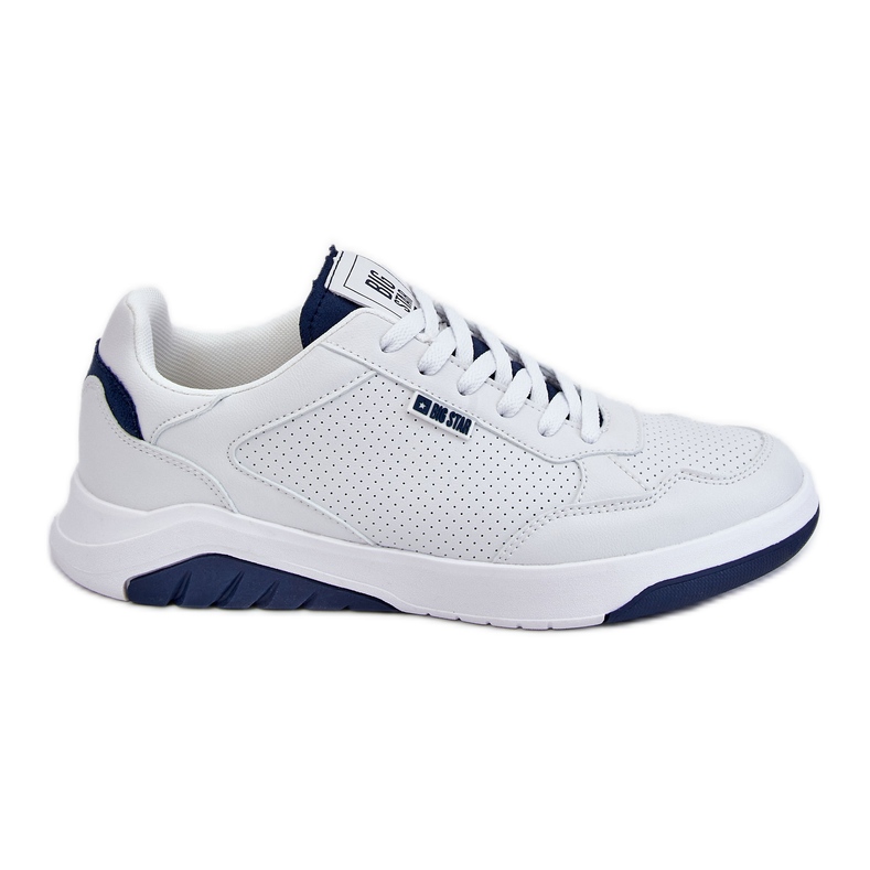 Pantofi sport pentru bărbați cu spumă cu memorie Big Star JJ174318 alb Pantofi sport pentru bărbați cu spumă cu memorie Big Star JJ174318 alb