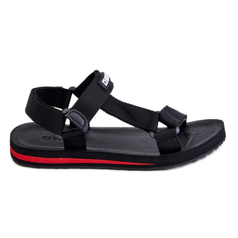 Sandale cu velcro pentru bărbați Big Star DD174717 Negru