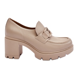 Lemar Pantofi eleganți pe un stâlp cu decor Harmell bej Lemar Pantofi eleganți pe un stâlp cu decor Harmell bej