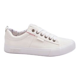 Pantofi bărbați joasă din material Big Star KK174001 alb Pantofi bărbați joasă din material Big Star KK174001 alb