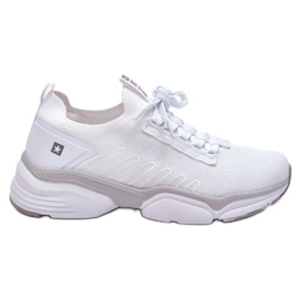 Pantofi sport pentru damă cu sistem de spumă cu memorie Big Star LL274A142 Alb Pantofi sport pentru damă cu sistem de spumă cu memorie Big Star LL274A142 Alb