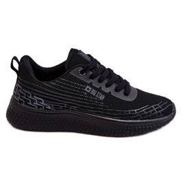Pantofi sport cu plasă pentru damă Sistem de spumă cu memorie Big Star LL274662 Negru