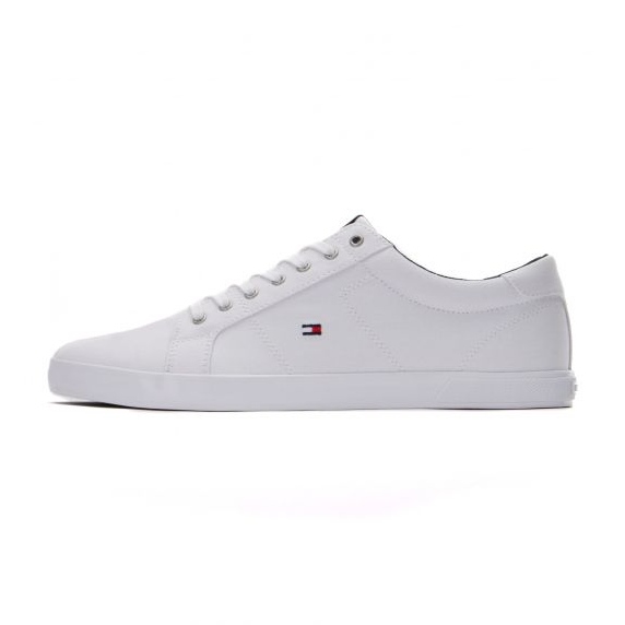 Pantofi Tommy Hilfiger Iconic Long Lace Sneaker M FM0FM01536 0K4 alb