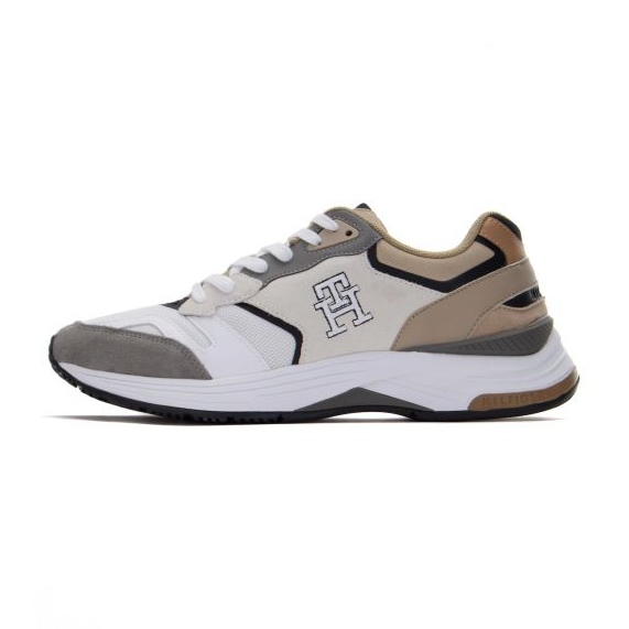 Pantofi Tommy Hilfiger Modern Prep Sneaker Mix M FM0FM044498 Aeg alb