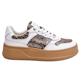 Pantofi sport comozi pentru damă GOE LL2N4052 alb-bej